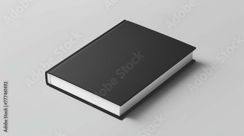 Hardcover book cover mockup displayed against a plain background. photo