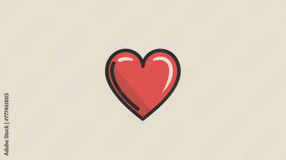 heart Simple Line icon Vector Design illustration