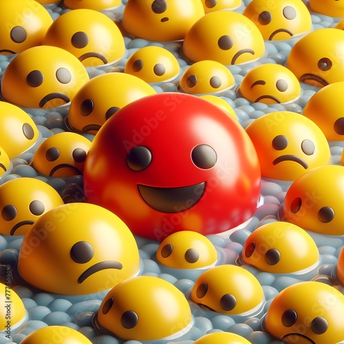 3d smiley balls