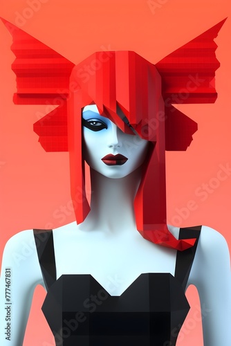 Lilith in Vibrant 3D Pop Art: A Mythological Character's Contemporary Makeover © Bavorndej