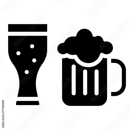 Wine bootle and a glass icon