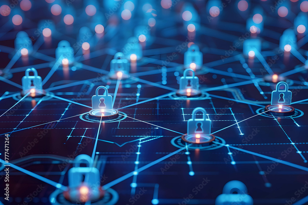 Interconnected cybersecurity layers fortifying technology networks against cyber threats Interconnected cybersecurity layers fortifying technology networks against cyber threats