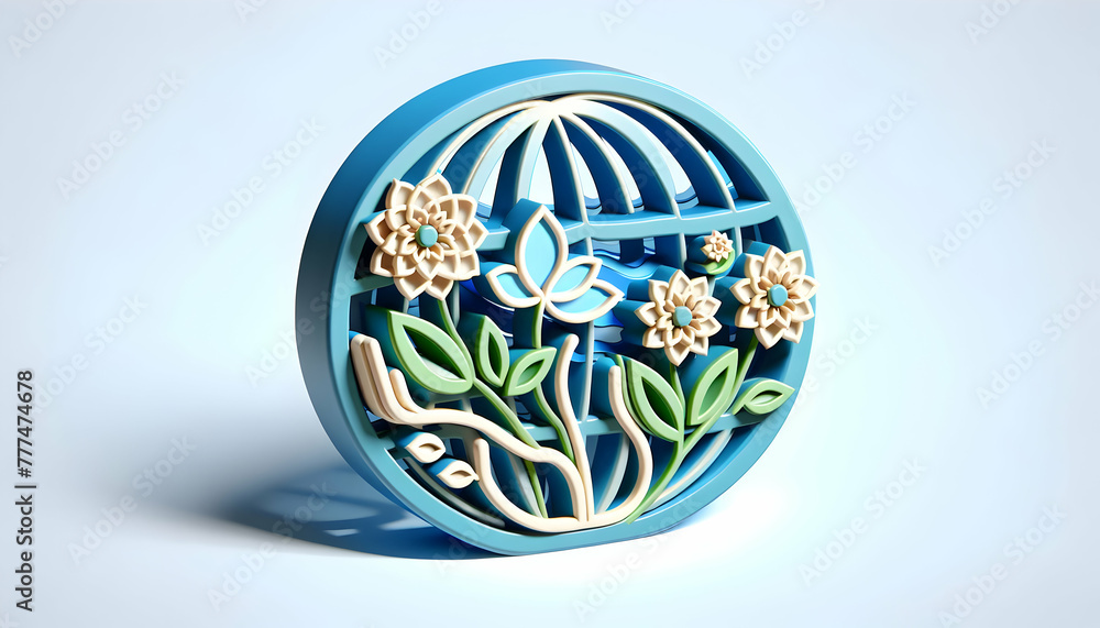 3d flat icon as Spring Awakening Illustrate the rebirth of nature with blooming flora. in Global Business theme with isolated white background ,Full depth of field, high quality ,include copy space, 3d flat icon as Spring Awakening Illustrate the rebirth of nature with blooming flora. in Global Business theme with isolated white background ,Full depth of field, high quality ,include copy space,