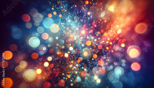 for advertisement and banner as Bokeh Brilliance A vibrant bokeh effect that brings life to the backdrop with sparkling circles of light. in abstract digital wallpapers theme ,Full depth of field, hig