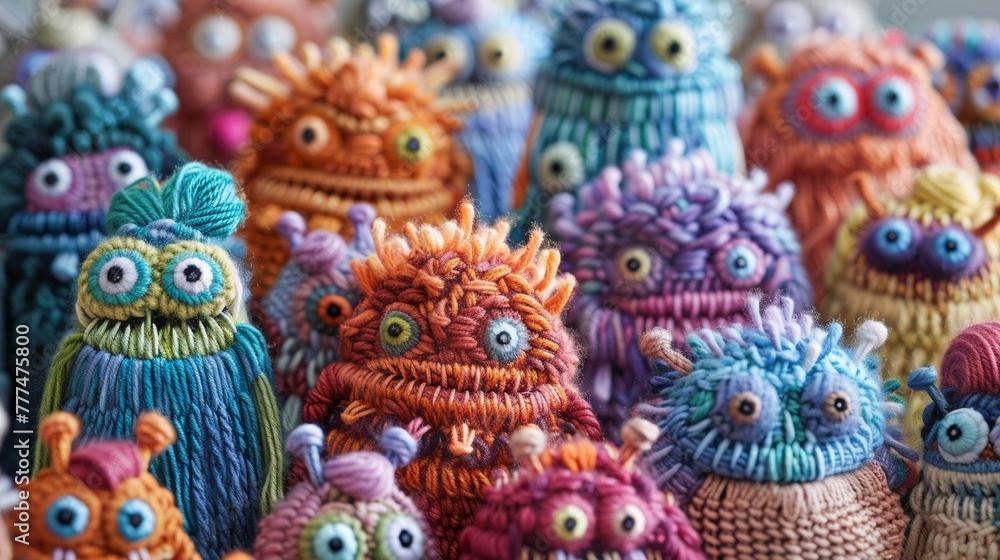 Adorable stitched creatures, artificial intelligence_algorithm