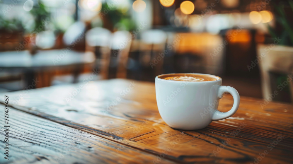 Hot Coffee White Cup Wooden Table Cafe beverage caffeine espresso aromatic Hot Coffee White Cup Wooden Table Cafe beverage caffeine espresso aromatic