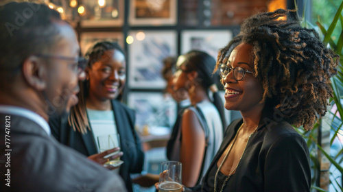 A networking mixer where entrepreneurs and investors connect over shared interests and aspirations