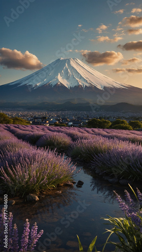 Premium background image of Mount Fuji 18
