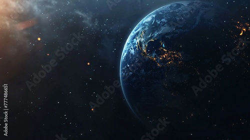  Earth in space, copy space