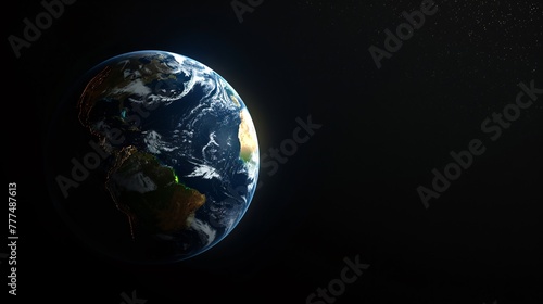  Earth in space, copy space