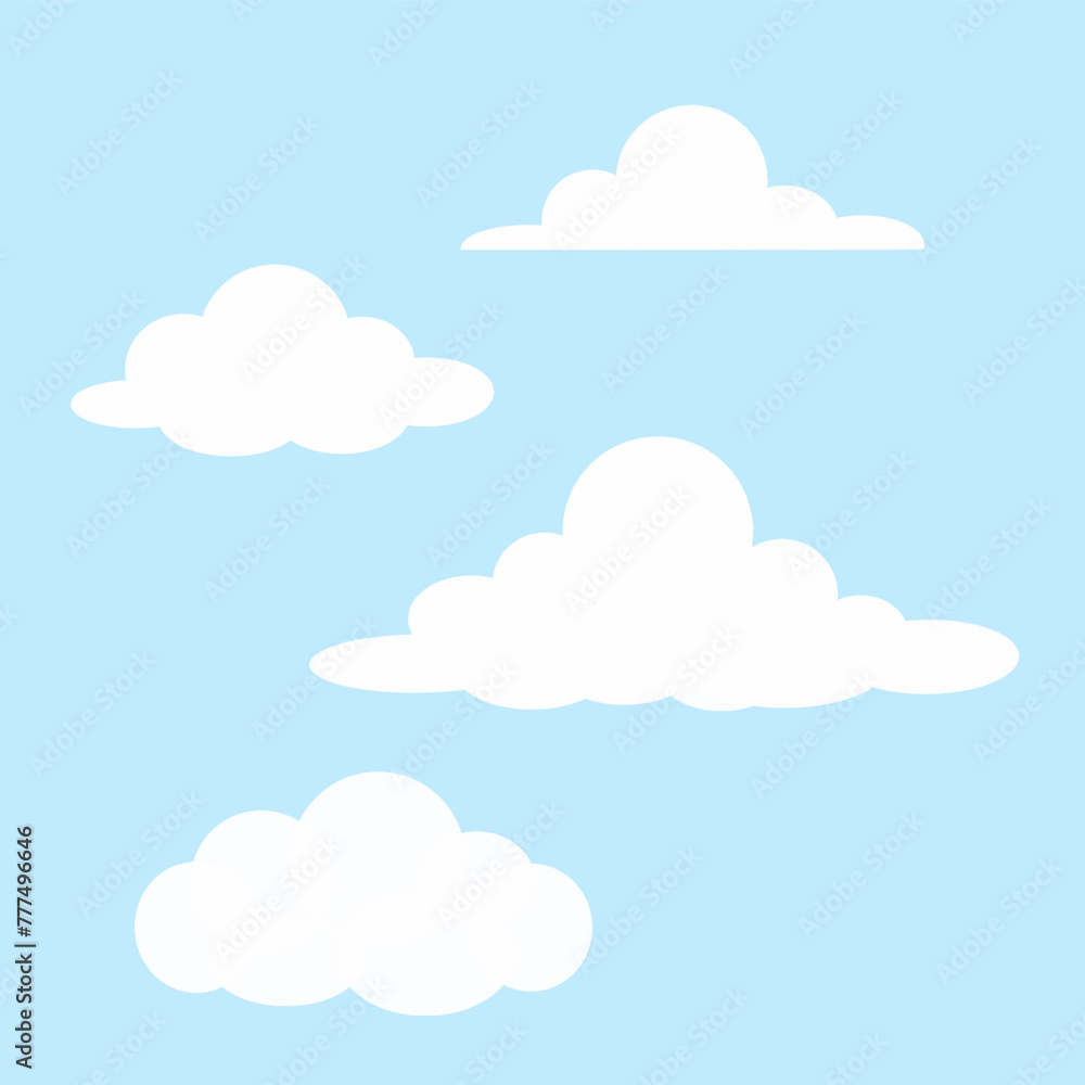 blue sky with clouds, Set of clouds elements, clouds collection, clouds with blue skies blue sky with clouds, Set of clouds elements, clouds collection, clouds with blue skies