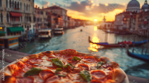 Taste of Italy: Pizza Pleasure with Historic Landmarks at Sunset © Dino