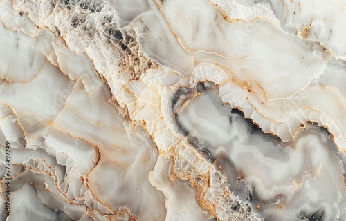 Close-up of a 3D polished marble texture, offering a luxurious and clean background for high-end product ads