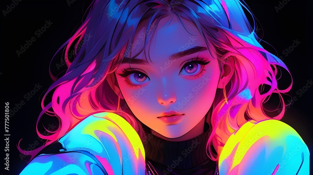 Luminous Charm Embracing the Beauty of a Shiny-Faced Beautiful Girl Luminous Charm Embracing the Beauty of a Shiny-Faced Beautiful Girl