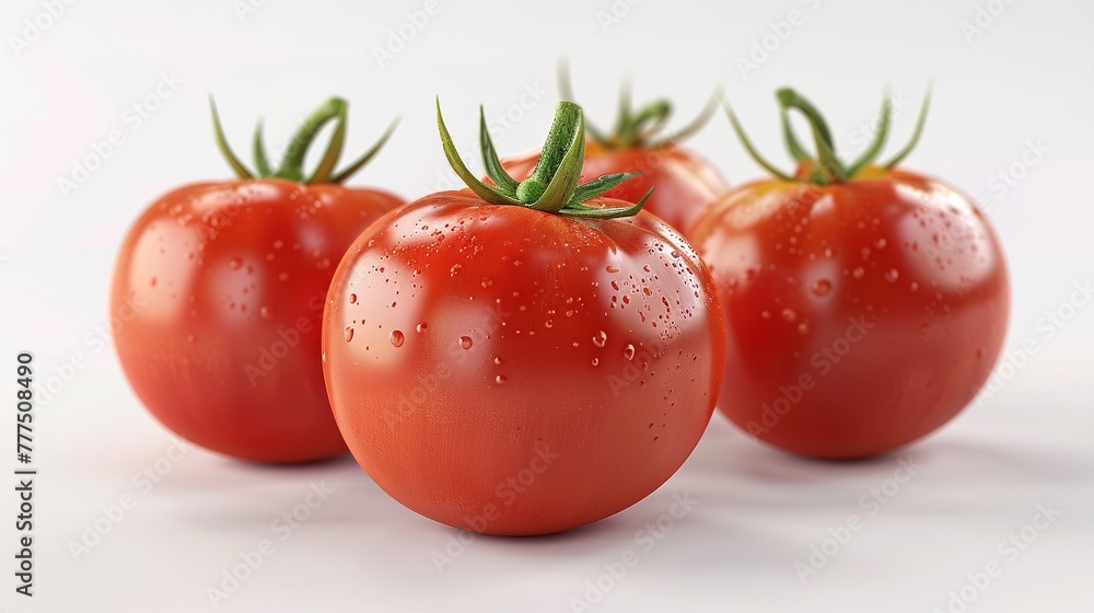 Tomato isolated. Fresh tomato. With clipping path. Full depth of field. Tomato isolated. Fresh tomato. With clipping path. Full depth of field.