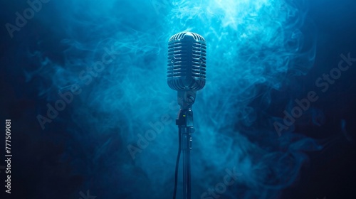 An old vintage microphone