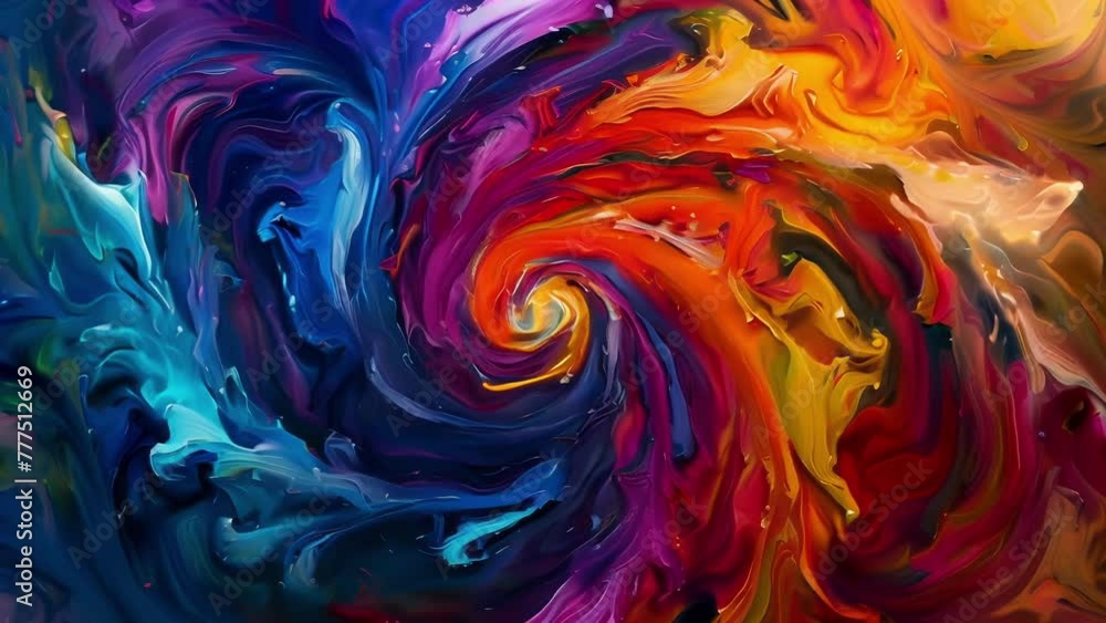 Hypnotic swirls of vibrant colors intertwining in a dynamic dance of abstract explosions. Hypnotic swirls of vibrant colors intertwining in a dynamic dance of abstract explosions.