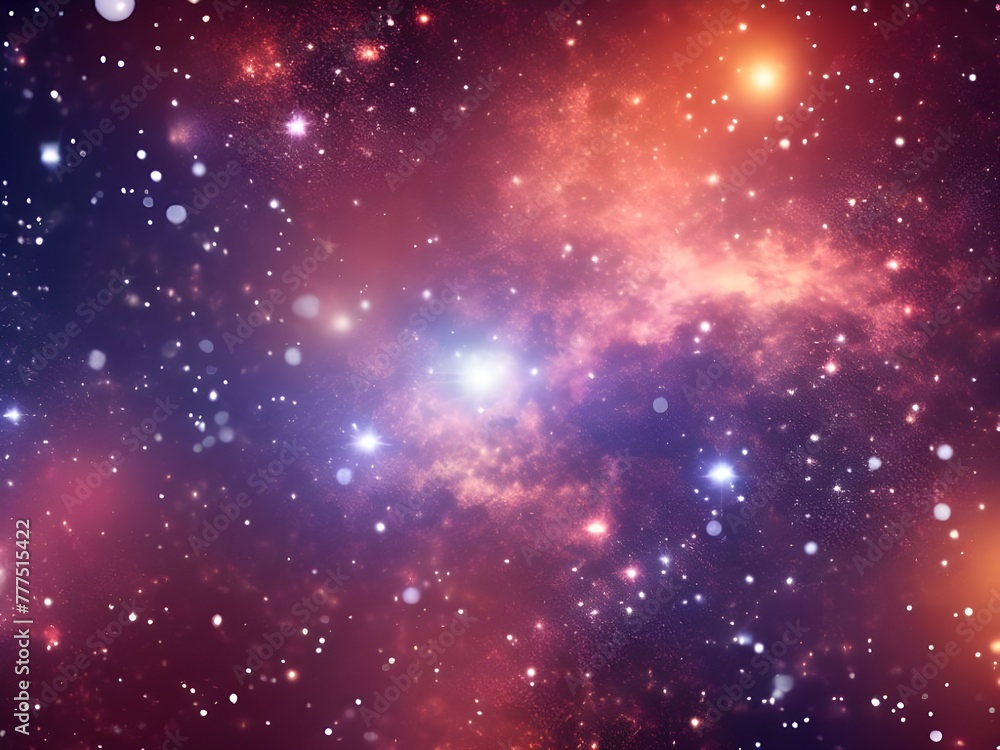 Fototapeta premium a purple nebula with stars and nebula in the background