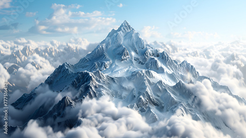 High Mountains and hills, world mountain's day, Generative Ai © Jaunali