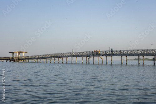 Bridge linking Fadiouth island town to the mainland, Senegal