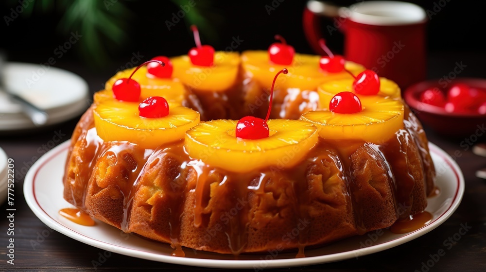 Homemade Fresh Pineapple Upside Down Bundt Cake Homemade Fresh Pineapple Upside Down Bundt Cake