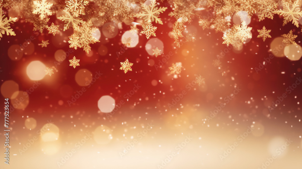 Red sparkling background with stars and snowflakes, the magical atmosphere of the Christmas holidays. Red bokeh background with snowflakes. Empty winter background, snowy, celebratory, sparks and star Red sparkling background with stars and snowflakes, the magical atmosphere of the Christmas holidays. Red bokeh background with snowflakes. Empty winter background, snowy, celebratory, sparks and star
