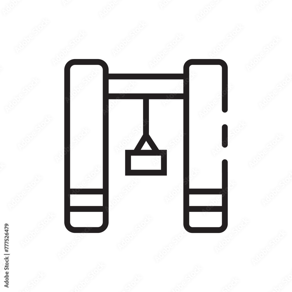 Dock Factory Industry Line Icon Dock Factory Industry Line Icon