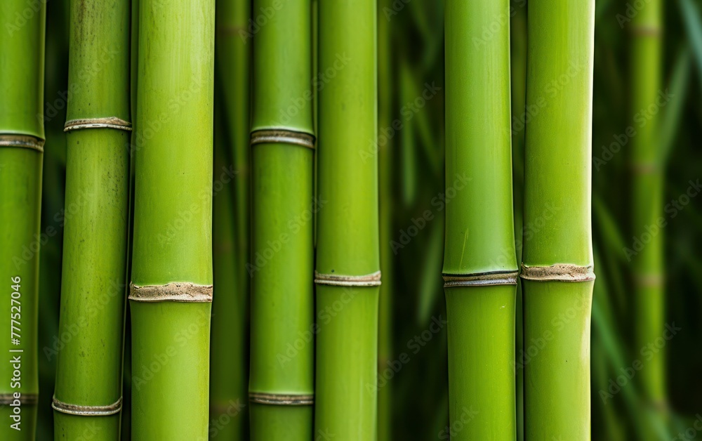 Obraz premium Texture focused bamboo with contrasting detail