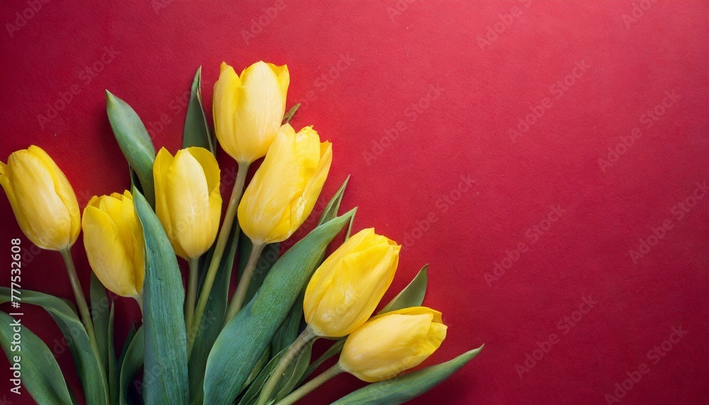 Red background with yellow tulips (1).jpg, 613- Red background with yellow tulips Red background with yellow tulips (1).jpg, 613- Red background with yellow tulips