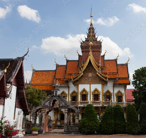 Wallpaper Mural Wat Buppharam, Buddhist temple in Chiang Mai, Thailand. Torontodigital.ca