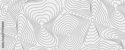Geodesy contouring land. Topographical line map. Geographic mountain contours vector background. Topography and cartography mountain landscape contour illustration