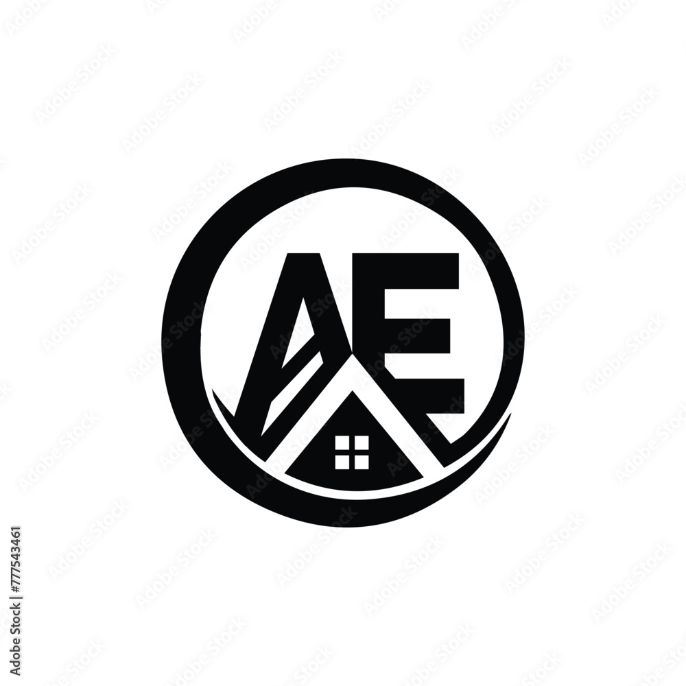 Letter Ae real estate Business Logo design vector template Letter Ae real estate Business Logo design vector template