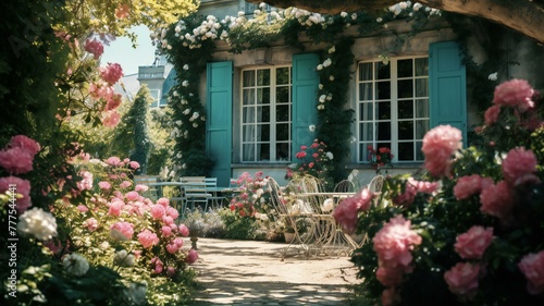 House in beautiful garden