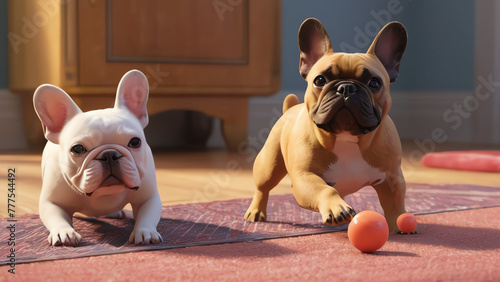 Outdoor Adventure: French Bulldog Leaps into Fun and Freedom
