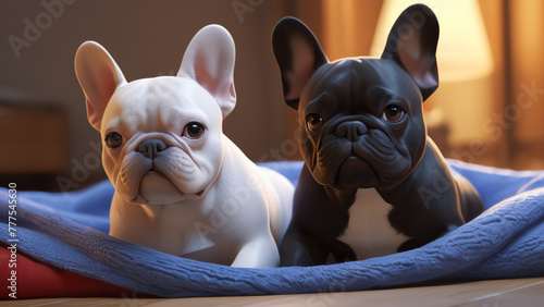 Playful Pup: French Bulldog's Happy Leap in the Open Air