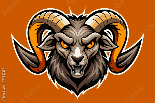 Brutal prancing ram logo  