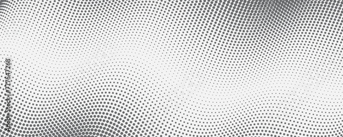 Black and white dotted halftone background. Halftone dots background. Black and white comic pattern.