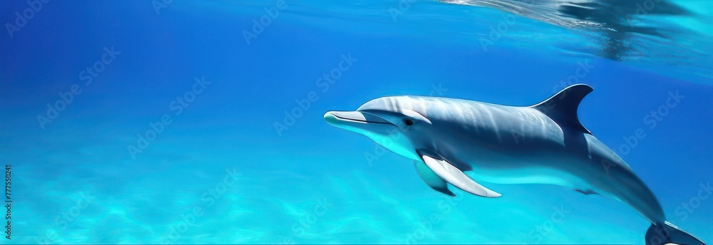 Banner Dolphins in the ocean Banner Dolphins in the ocean