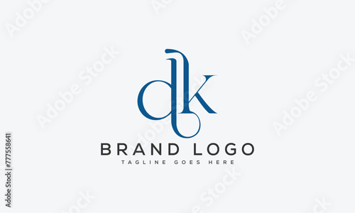 letter DK logo design vector template design for brand