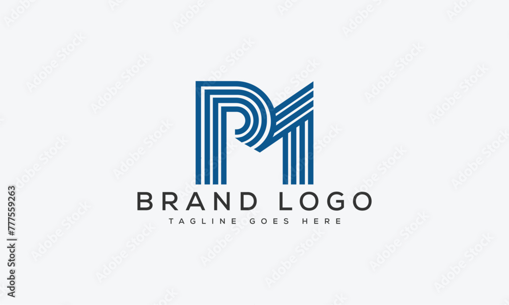 letter Pm logo design vector template design for brand