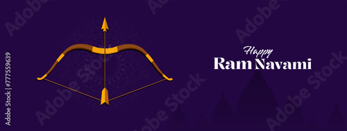 Happy Ram Navami festival of India Social Media Post