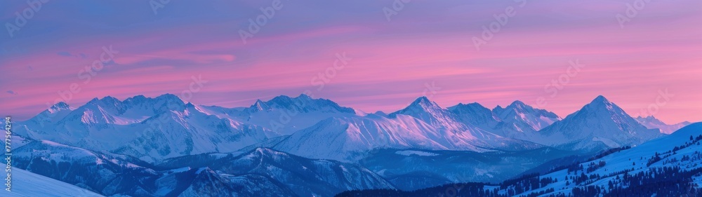 Super Ultrawide Abstract Colorful Background In Blue And Pink Theme With Mountines Super Ultrawide Abstract Colorful Background In Blue And Pink Theme With Mountines
