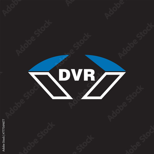 DVR letter logo design on white background. DVR logo. DVR creative initials letter Monogram logo icon concept. DVR letter design
