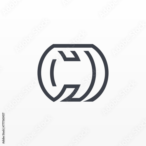 CD initials logo with a modern minimal style suitable for individual businesses