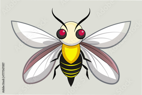 firefly-s-head--white-background--vector-illustration 