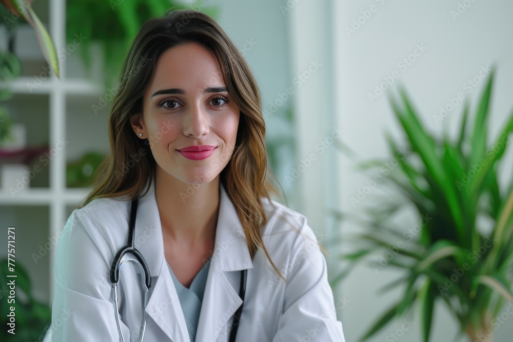 Professional Brazilian Doctor Woman with Soft Lighting Professional Brazilian Doctor Woman with Soft Lighting