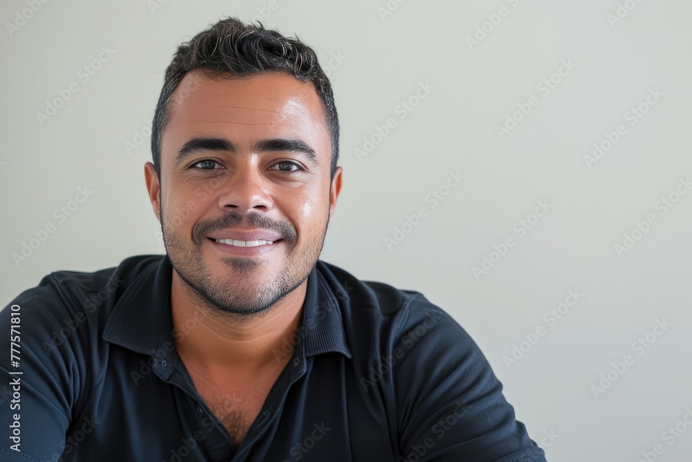 Obraz premium Brazilian Businessman Balancing Work and Joy