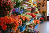flower shop. Flower shop. Photo. bright colors. generative ai