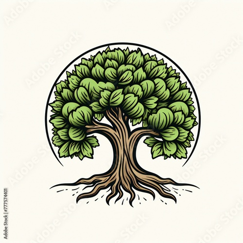 hand drawn tree illustration