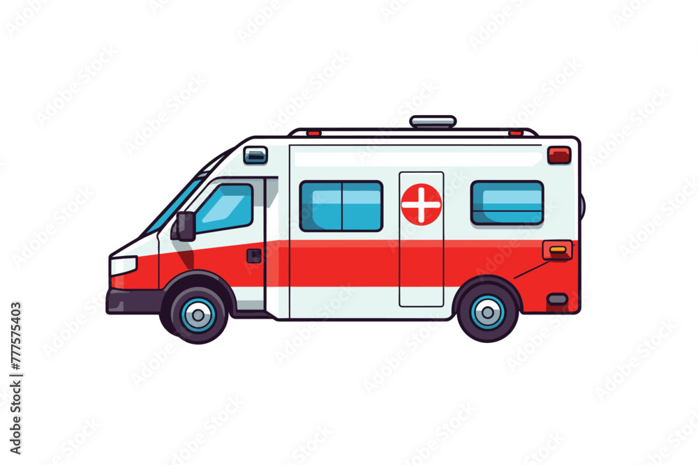 Ambulance emergency automobile car, vehicle paramedic van vector Ambulance emergency automobile car, vehicle paramedic van vector
